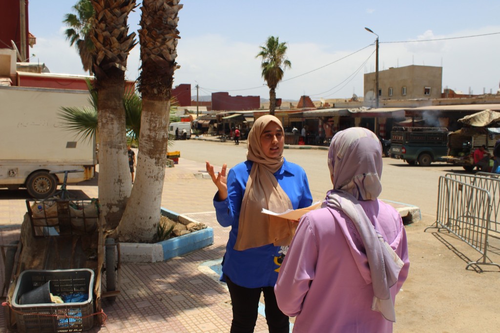 Field interview with a population representative as part of the participatory diagnostic